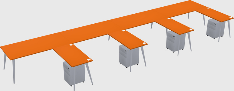Modern L-shaped Office Desk
