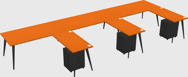 Modern L-shaped Office Desk
