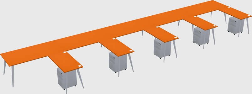 Modern L-shaped Office Desk