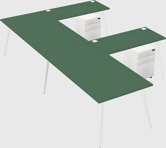 Modern l-shaped office desk