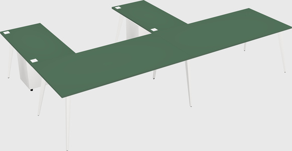 Modern l-shaped office desk