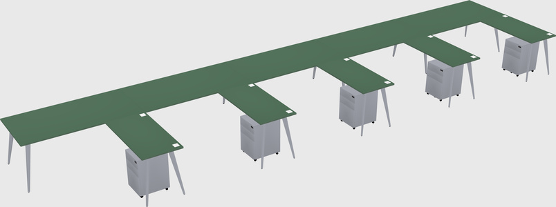 Modern L-shaped Office Desk