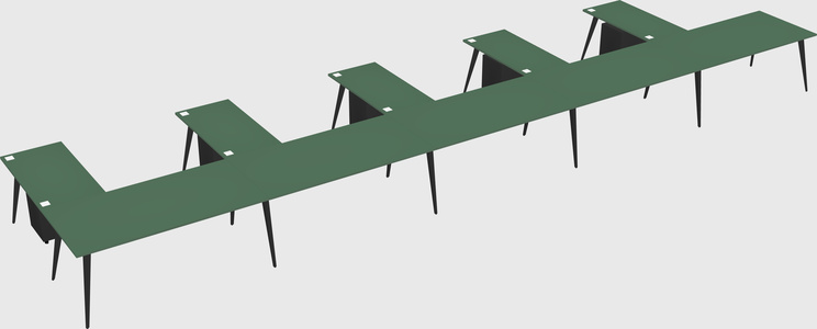 Modern l-shaped office desk