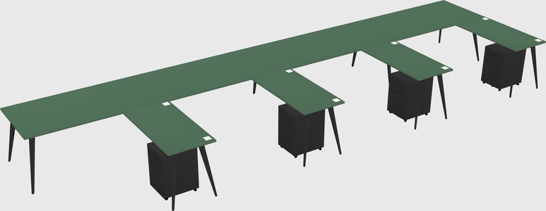 Modern L-shaped Office Desk