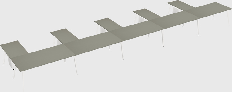 Modern l-shaped office desk