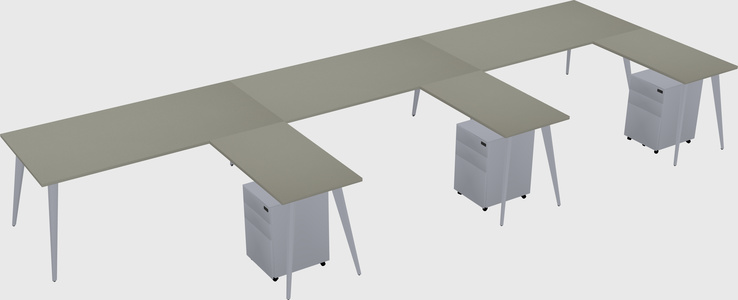 Modern L-shaped Office Desk