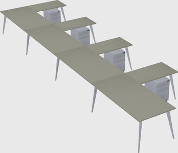 Modern l-shaped office desk
