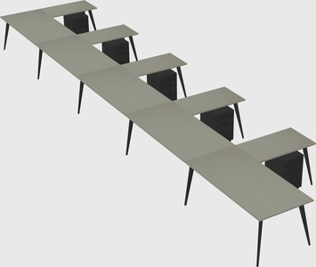 Modern l-shaped office desk