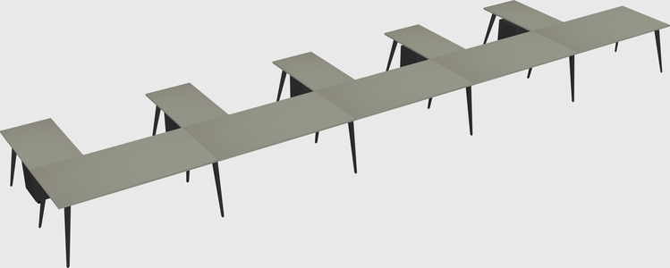 Modern l-shaped office desk