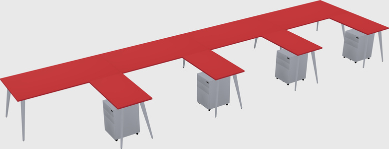 Modern L-shaped Office Desk