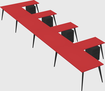 Modern l-shaped office desk