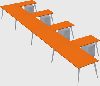 Modern l-shaped office desk