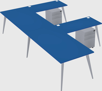 Modern l-shaped office desk