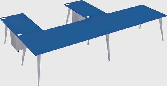 Modern l-shaped office desk