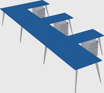 Modern l-shaped office desk