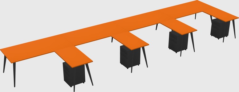 Modern L-shaped Office Desk