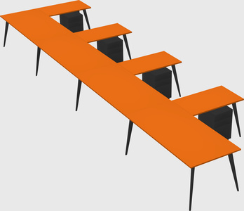 Modern l-shaped office desk