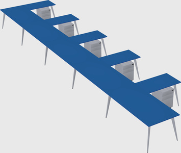 Modern l-shaped office desk