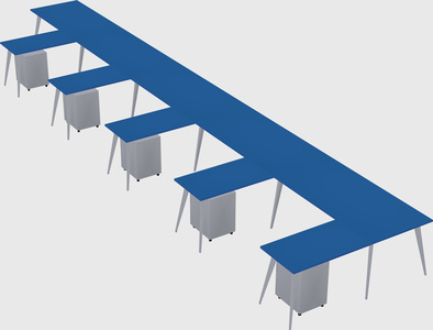 Modern l-shaped office desk