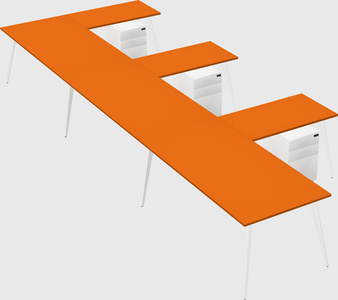 Modern l-shaped office desk