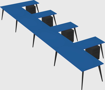 Modern l-shaped office desk