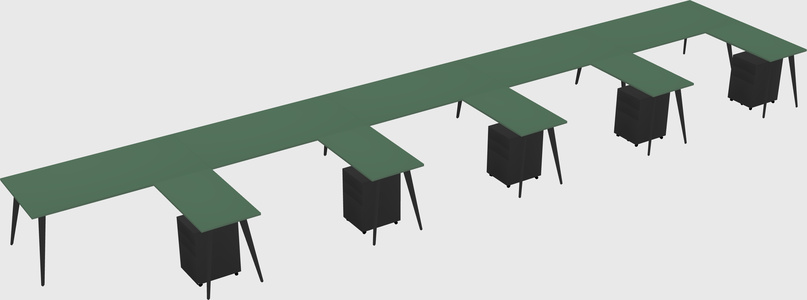 Modern L-shaped Office Desk