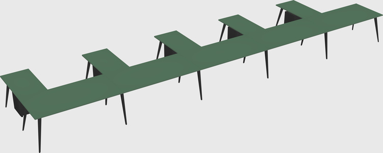 Modern l-shaped office desk