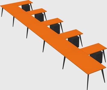 Modern l-shaped office desk