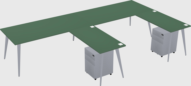 Modern L-shaped Office Desk