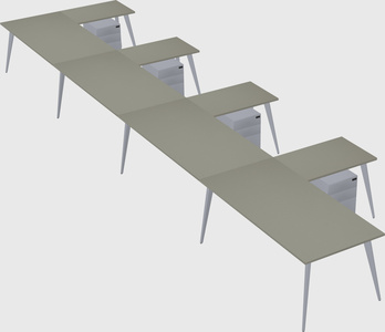 Modern l-shaped office desk
