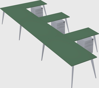 Modern l-shaped office desk