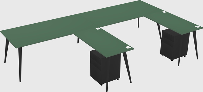 Modern L-shaped Office Desk
