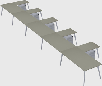 Modern l-shaped office desk