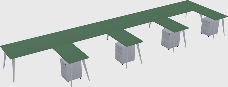 Modern L-shaped Office Desk