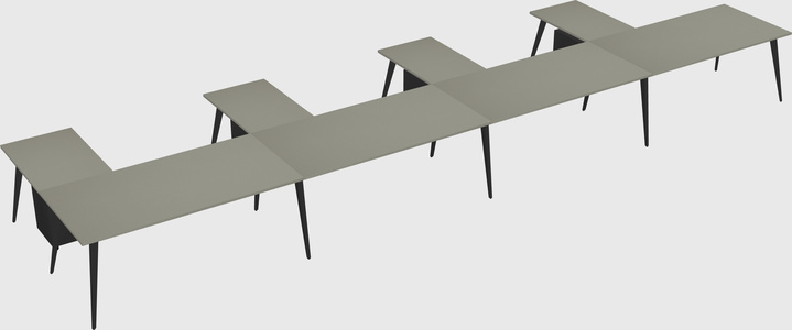 Modern l-shaped office desk
