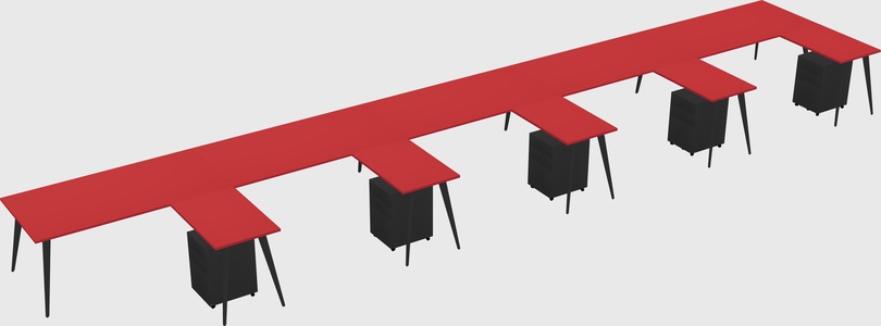 Modern L-shaped Office Desk