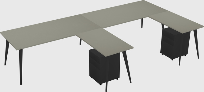 Modern L-shaped Office Desk