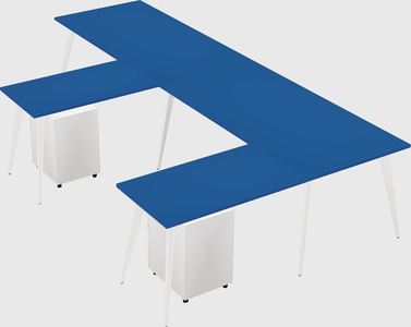 Modern l-shaped office desk