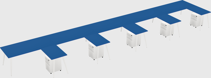 Modern l-shaped office desk