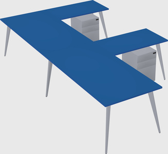 Modern l-shaped office desk