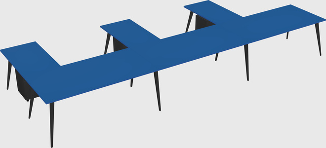 Modern l-shaped office desk