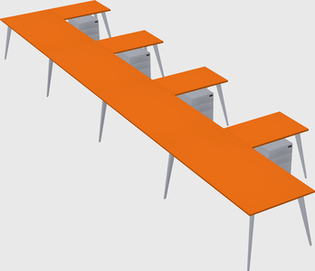 Modern l-shaped office desk