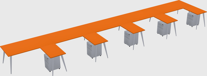 Modern L-shaped Office Desk