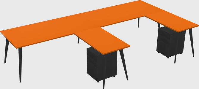 Modern L-shaped Office Desk