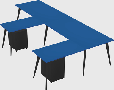 Modern l-shaped office desk
