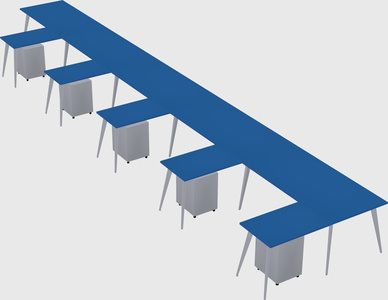 Modern l-shaped office desk