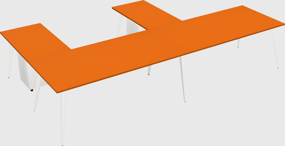 Modern l-shaped office desk