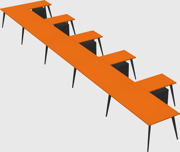 Modern l-shaped office desk
