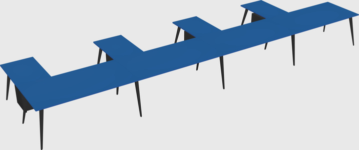 Modern l-shaped office desk
