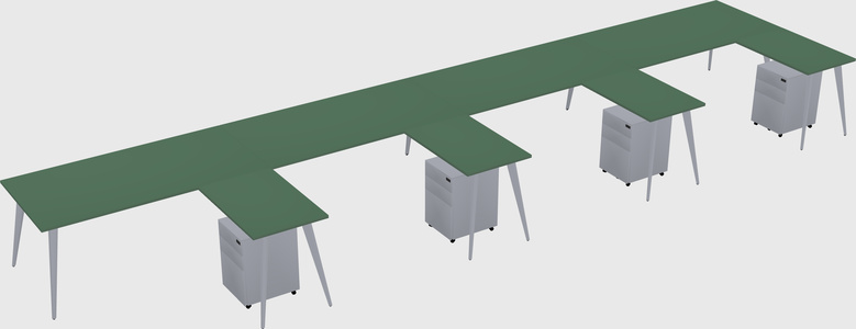 Modern L-shaped Office Desk